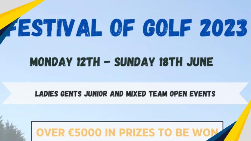 GOLF: Ballinasloe Hosting Annual Festival of Golf in June
