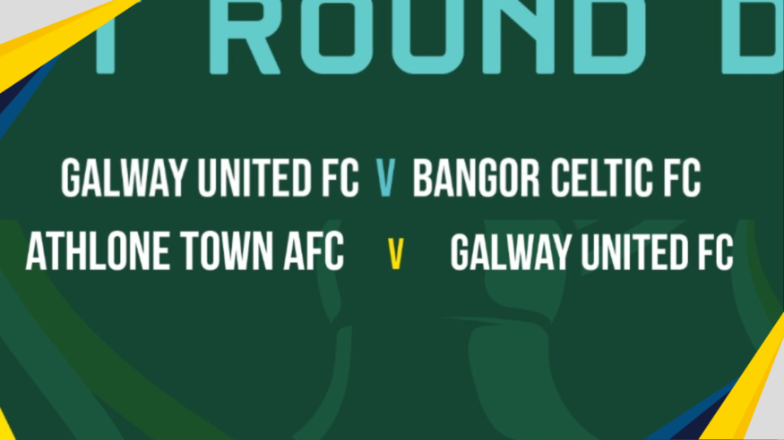 SOCCER: Bangor Celtic and Athlone Town to face Galway United Teams in FAI Cups