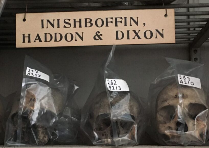 Set of stolen skulls from the late 19th century returned to Inishbofin are given a traditional burial