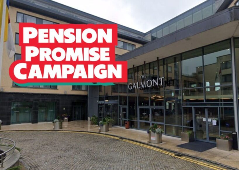 Strong attendance at public meeting in the city on the Pension Promise Campaign