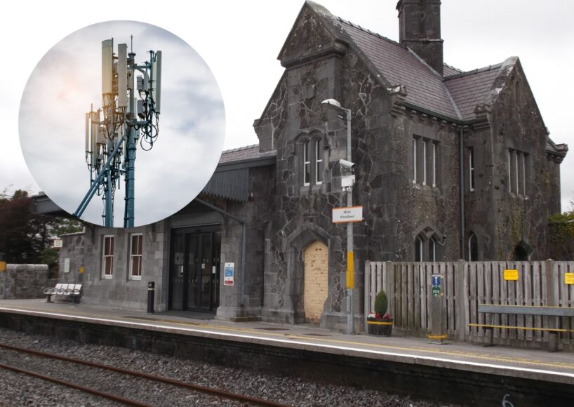 Telecommunciations pole beside Woodlawn train station to be doubled in height