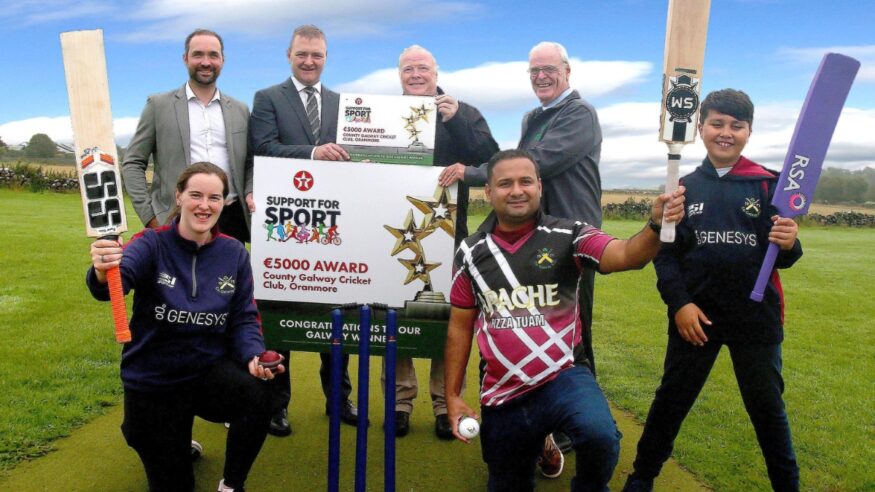 County Galway Cricket Club Recieves County Award Under Texaco Support for Sport Initiative