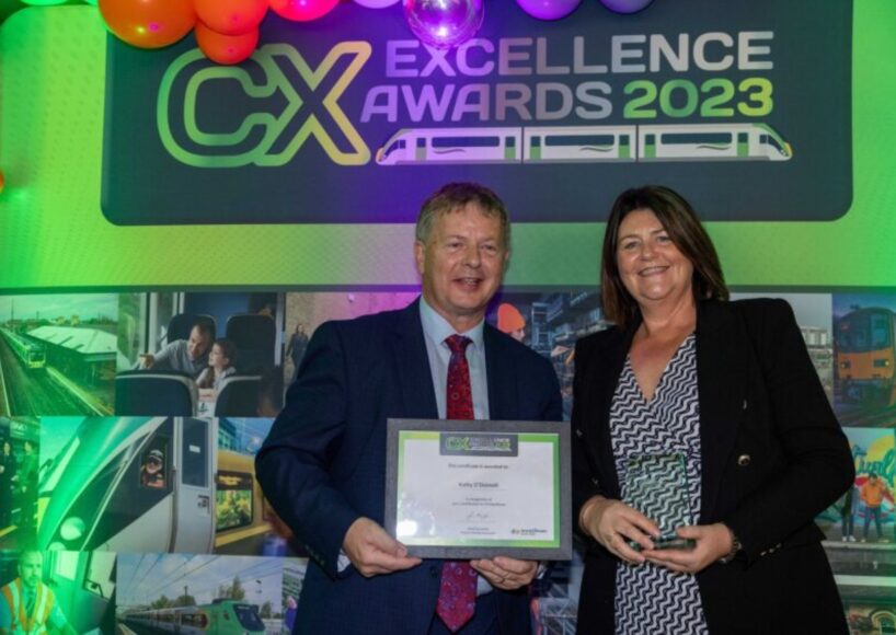 Furbo woman wins Commercial Excellence award at Irish Rail Awards