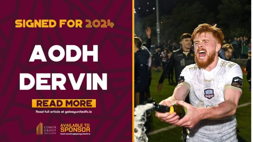 Aodh Dervin Signs for Galway United for 2024