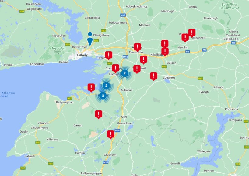 ESB still working to restore power to hundreds of homes across Galway