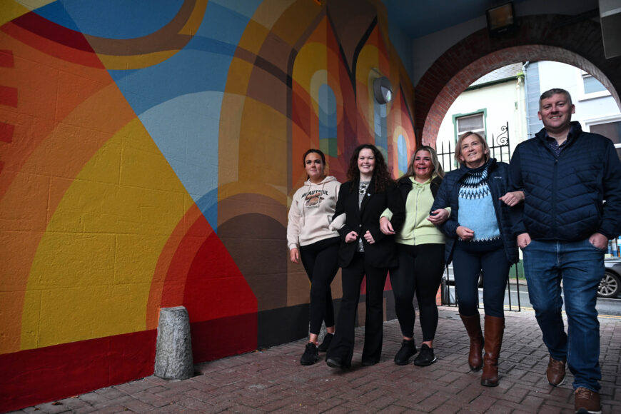 Symbols of Tuam centre stage in new mural for town