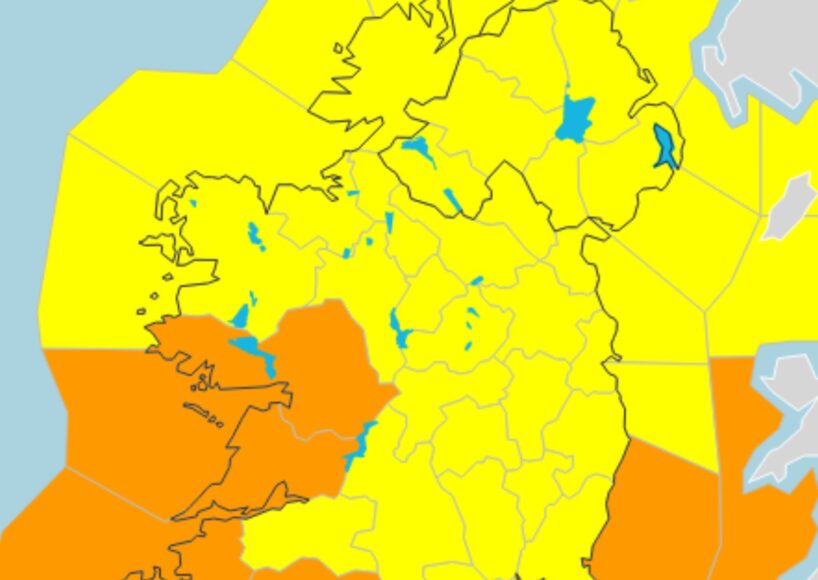 Status Orange wind warning for Galway from this evening