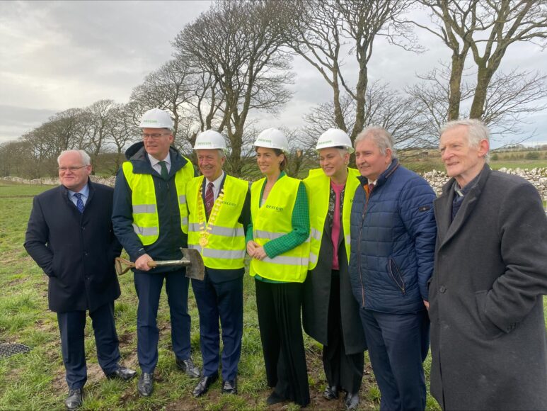 Minister Simon Coveney turns sod on Athenry’s Dexcom project, saying scale is hard to grasp