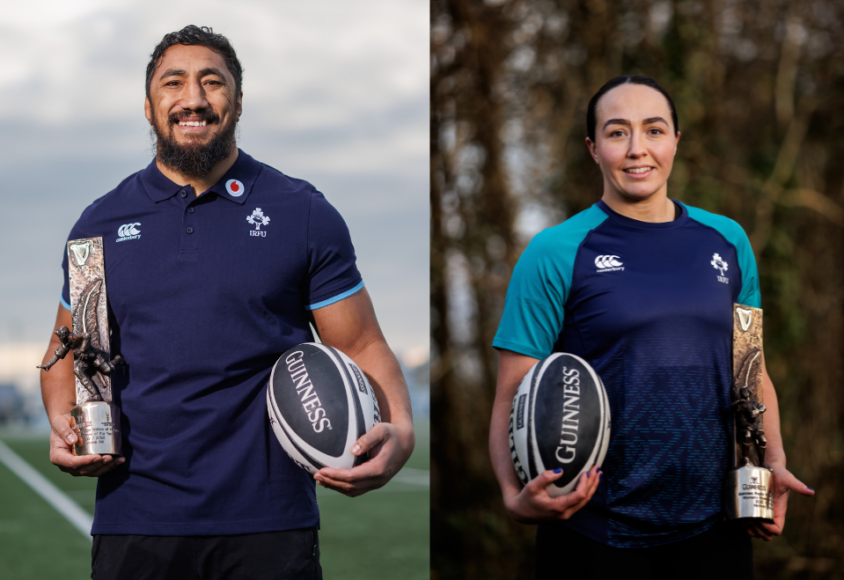 Bundee Aki and Nichola Fryday announced as Guinness Rugby Writers Players Of The Year