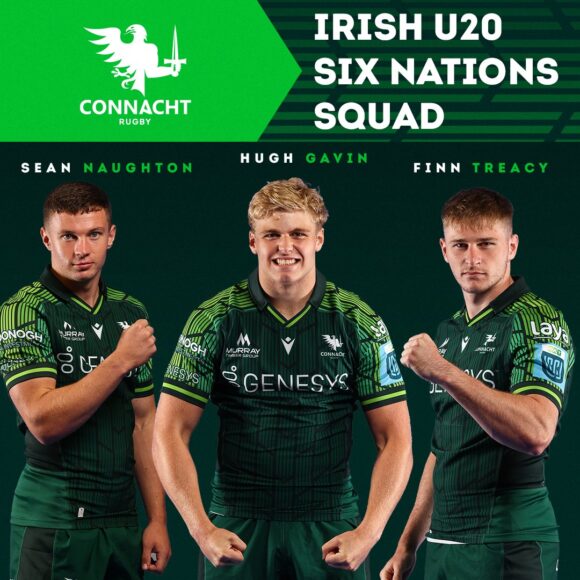 Three Connacht Players named in Irish U20 Squad for Six Nations