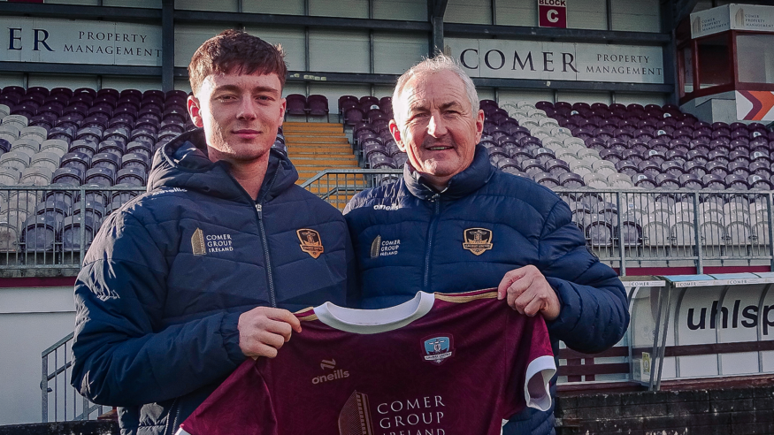 Steven Healy signs first professional contract with Galway United