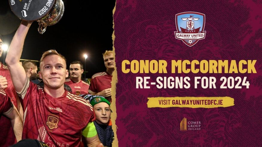 Conor McCormack re-signs for Galway United