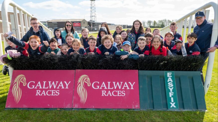 120 primary school children go behind the scenes at HRI Racing Juniors education day at Galway Racecourse