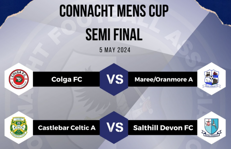 Connacht Cup Soccer Semi-Final fixtures released