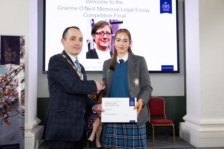 Galway Student named as finalist in National Legal Essay Competition